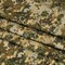 1 Yard Stretch Cotton Sateen Olive Green and Beige Abstract Dots Forest Lookout Print Fabric